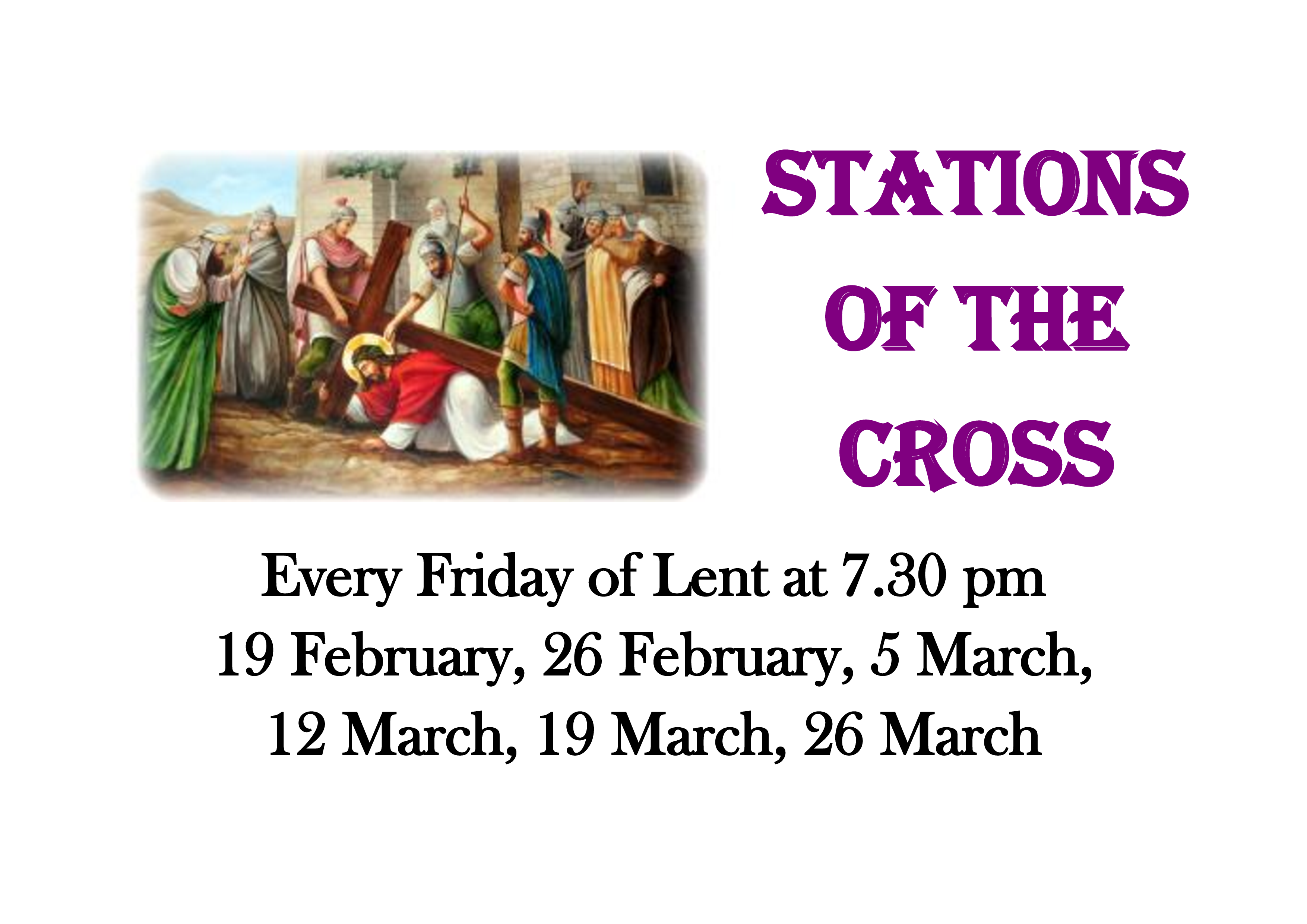 Station of the Cross 2021 poster